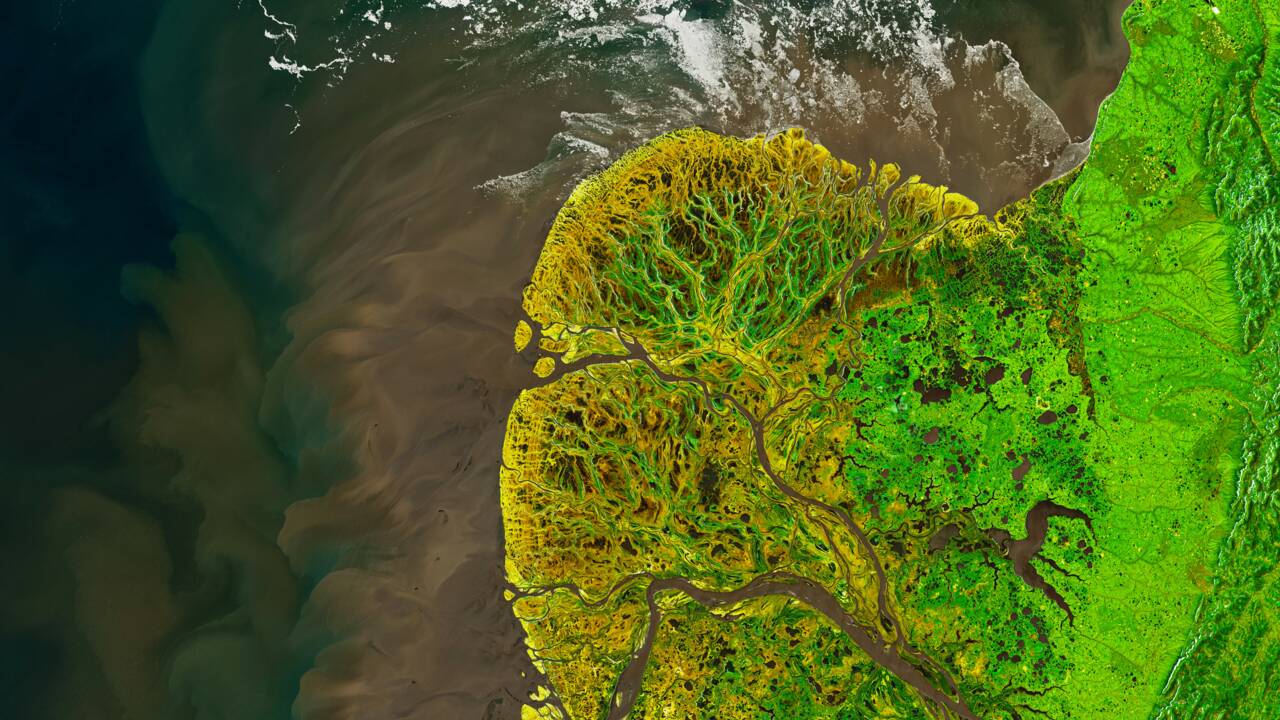 10 необычных снимков Земли, сделанных спутниками Landsat